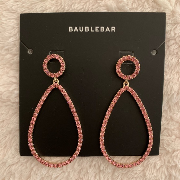 BaubleBar Pink Statement Earrings - Picture 1 of 3